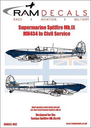 Supermarine Spirfire MKIX (MH434 in Civil service)  RAM32-002