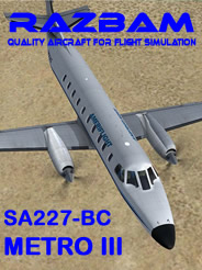 RAZBAM SA227-BC Metroliner III for P3D (download)  RAZBAM SA227 P3D