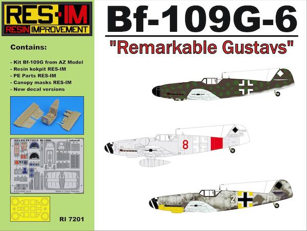 Messerschmitt Bf109G-6 "Remarkable Gustavs" NO decals RESIMRI7201