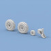 Heinkel He111 Wheel set and tailgear (Roden) res144022