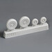 SAAB JAS39 Gripen Wheels Set (Revell, Italeri) res72007