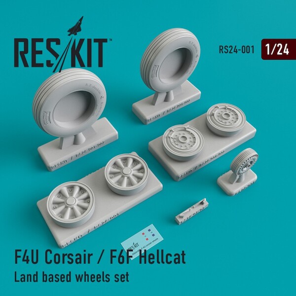 F4U Corsair / F6F Hellcat land based wheel set RS24-001