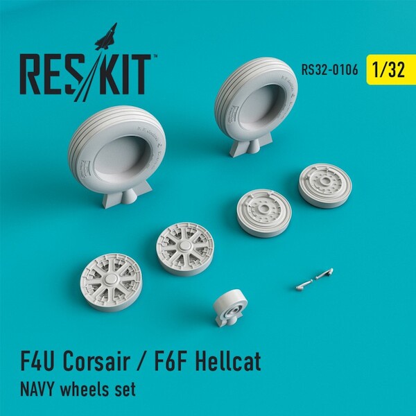 F4U Corsair / F6F Hellcat Navy  wheel set  RS32-0106