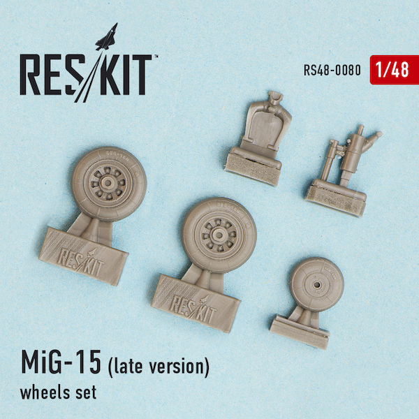 Mikoyan MiG15 Fagot (Late) Wheels set RS48-0080