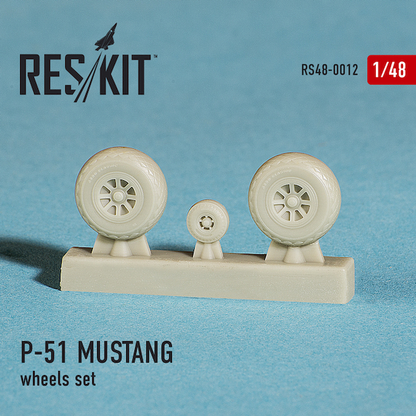 North American P51 Mustang Wheels set  RS48-012