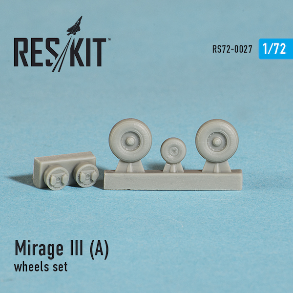 Dassault Mirage IIIA  Wheels set (Heller)  RS72-0027