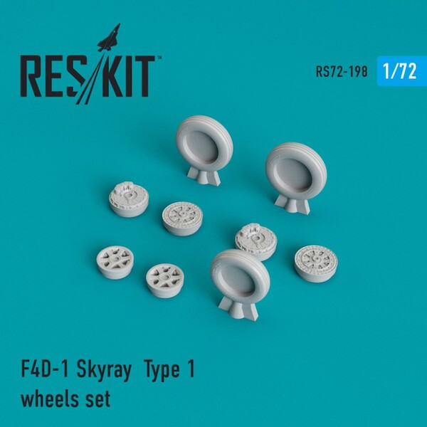 F4D-1 Skyray Type 2 Wheel set  RS72-0198