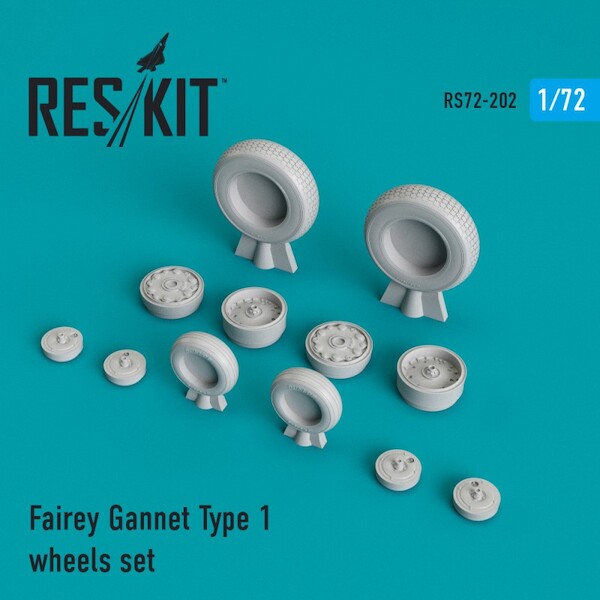Fairey Gannet Type 1 Wheel set  RS72-0202