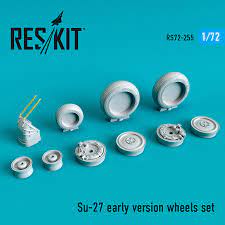 Sukhoi Su27 Flanker wheels set - early version  RS72-0255