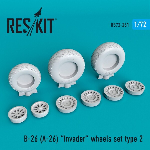 B26 (A26) Invader Type 2 Wheel Set  RS72-0261