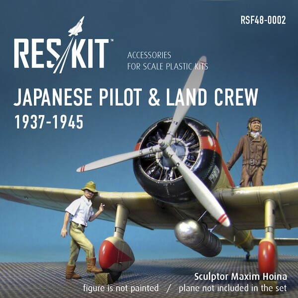 Japanese pilot & land crew 1937-1945 figure (WW2) RSF48-002