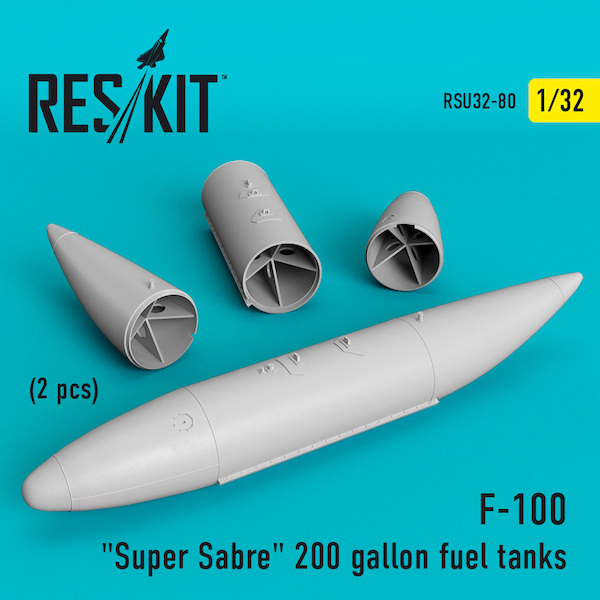 F100 Super Sabre 200 Gallon underwing Fuel tanks (Trumpeter) RSU32-0080