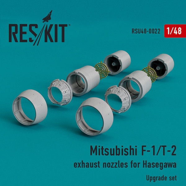 Mitsubishi F-1/T2 Exhaust Nozzle upgrade set (Hasegawa) RSU48-0022