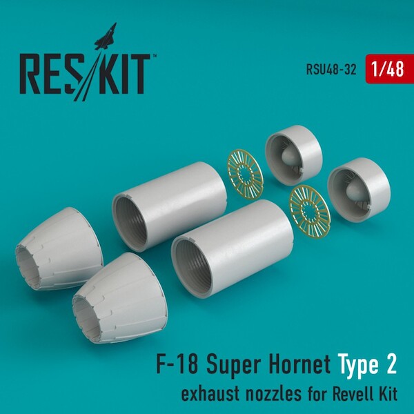 F18 Super Hornet Exhaust Nozzles Type 2 (Revell) RSU48-0032