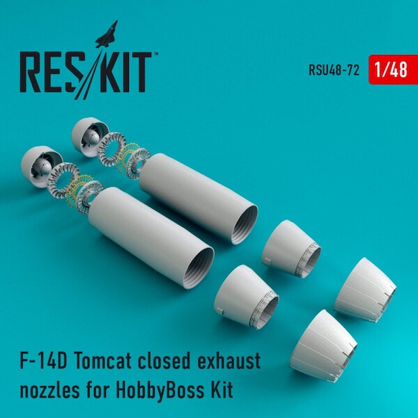 Grumman F14D Tomcat Closed Exhaust Nozzle upgrade set (Hobby Boss) RSU48-0072