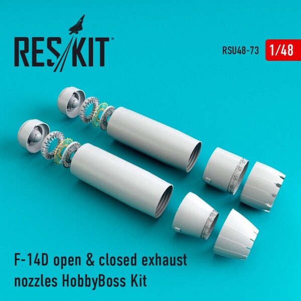 Grumman F14D Tomcat Open and Closed Exhaust Nozzle upgrade set (Hobby Boss) RSU48-0073