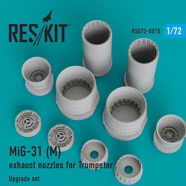 Mikoyan MiG31(M) Foxhound exhaust Nozzle upgrade set (Trumpeter) RSU72-0015