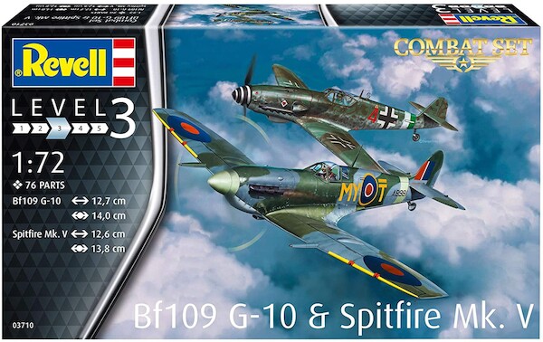 Combat set: Messerschmitt BF109G-1 and Spitfire MKV  03710