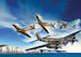 Battle of Britain set with: Spitfire MKIIa, Hurricane MKI, Ju88A-4 and Ju87B 03766