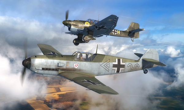 Messerschmitt Bf109E & Junkers Ju87B Stuka (2 kits)  03770