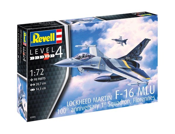 Lockheed Martin F16A MLu (100th ann. 1st squadron R Belg. AF Florennes) (SPECIAL COVID OFFER - WAS EURO 19,95) 03905