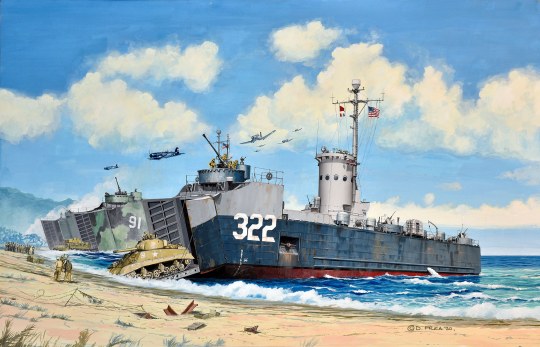 US Navy Landing ship medium (Bofors 40mm gun) 05169
