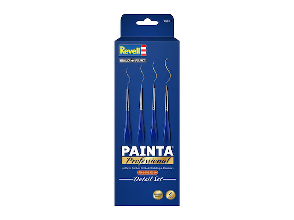 Painta  Professional Detail set,  four Synthic hair brushes  39561