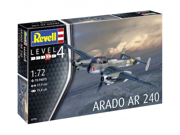 Model set Arado AR240A-02 with paint, glue and a brush 63798