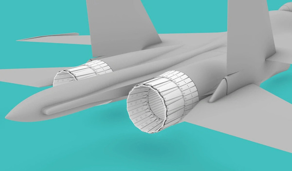 Sukhoi Su27 Exhaust - Open version (Trumpeter) RM086