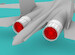 Sukhoi Su27 Exhaust - Open with exhaust and intake covers (Trumpeter) RM089