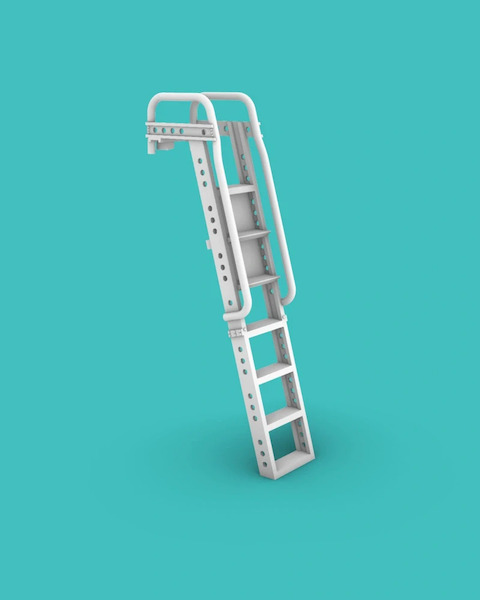 F101A/C sngle seat Voodoo Boarding Ladders (2x)  (Valom)  RM091
