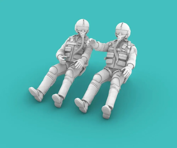 Vietnam War Era American Pilots sitting set 1 (2x)  RM48005