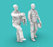 Vietnam War Era American Pilots stamnding/climbing set 1 (2x)  RM48007