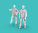 Vietnam War Era American Pilots stamnding/climbing set 1 (2x) RM48007