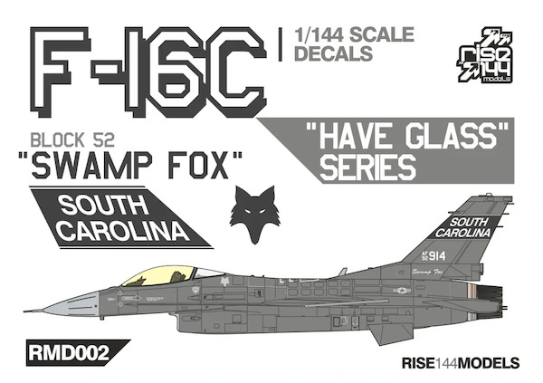 F16C Fighting Falcon Block 52 (SWAMP FOX, South Carolina (HAVE GLASS SCHEME)) RMD002