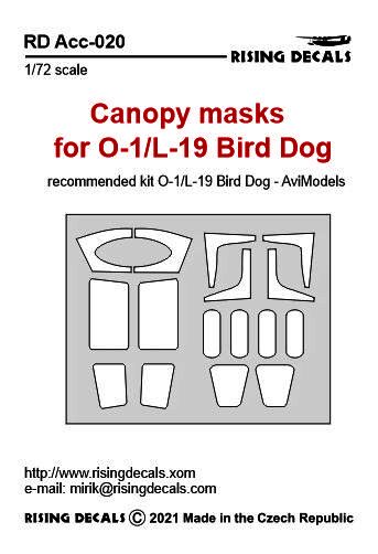 Cessna O1/L19 Bird Dog masking set (AVI Model) RD-ACc.020