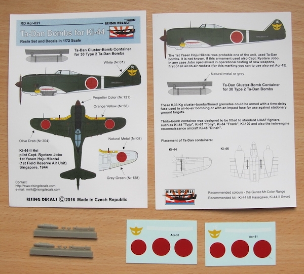 Ta-Dan Cluster Bombs for Ki44 Hayate "Frank"  RD-ACR.031
