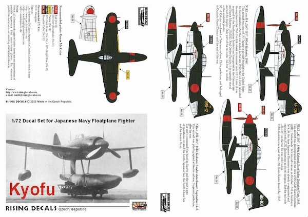 N1K1 Kyofu "Rex"  (3 Schemes)  rd72-092