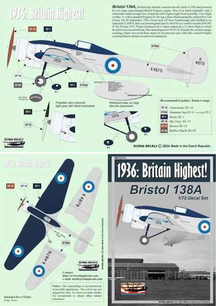 1936: British highest!. Bristol 138 rd72-111
