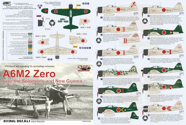 Zero over the Solomon Islands, Pt.2 (10x camo scheme for A6M3) rd72-112