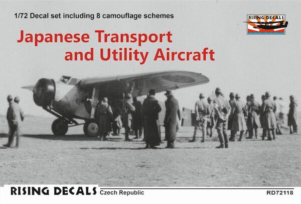 Japanese. Transport and Utility Aircraft (8x camo scheme for K54, Beech 17, Super Universal, DC2, Bf108)3M, K5Y & Ki-55) rd72-118