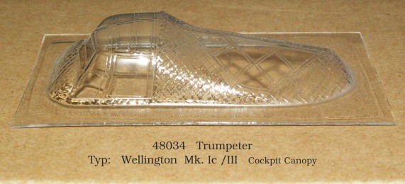 Canopy Vickers Wellington MK1c/II (Trumpeter) rt48034