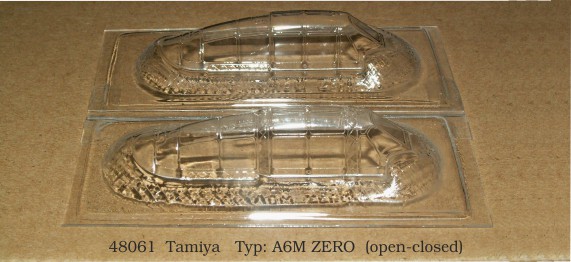 Canopy A6M ZERO /open-closed/ (Tamiya)  rt48061