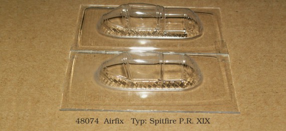 Canopy Spitfire PR-XIX open-closed (Airfix) rt48074
