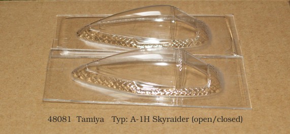 Canopy Douglas A1 Skyraider (Tamiya) rt48081