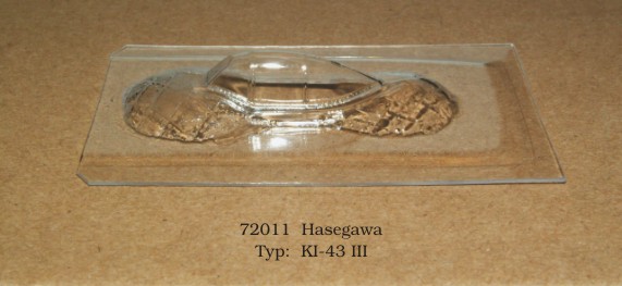 Canopy Nakajima Ki43-III Hayabusa "Oscar" (Hasegawa) rt72011