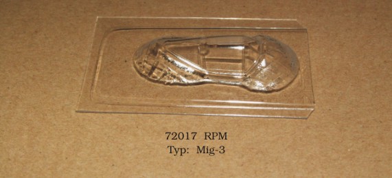 Canopy Mikoyan MiG3 (RPM) rt72017