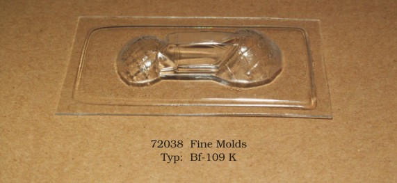 Canopy Messerschmitt BF109K (Fine Moulds)  rt72038