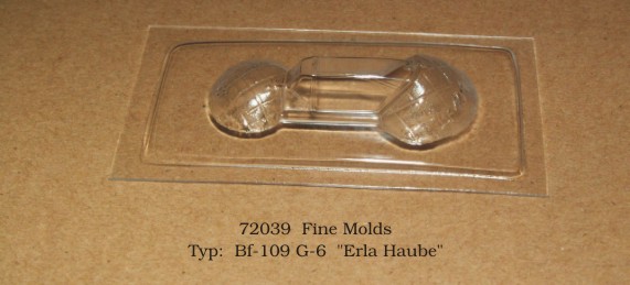 Canopy Messerschmitt BF109G-6 'Erla Haube' (Fine Moulds) rt72039