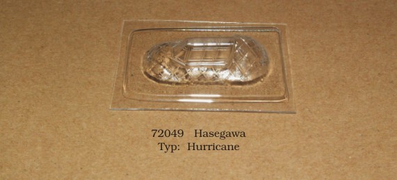 Canopy Hawker Hurricane (Hasegawa) rt72049